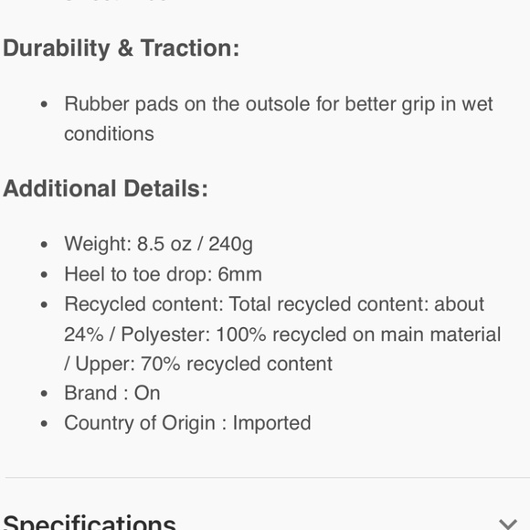 On Cloud Cloudclipse Running Shoe (W8) - Picture 11 of 11